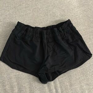 Lululemon water resistant black shorts